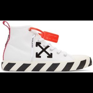 Mens high top off white shoes